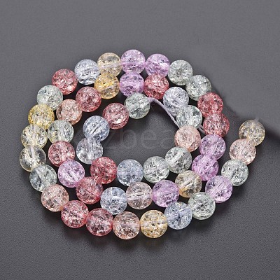 Crackle Glass Beads Strands GLAA-S192-B-008B-1