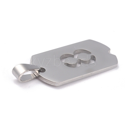Non-Tarnish 304 Stainless Steel Pendants STAS-O127-B08-1