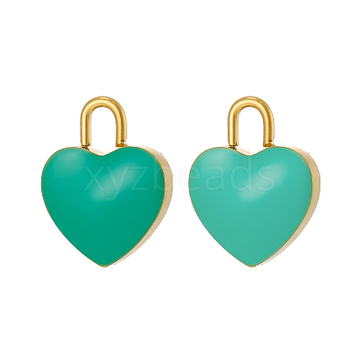 304 Stainless Steel with Enamel Charms SA-OY001-66G-1