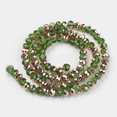 Electroplate Transparent Glass Beads Strands EGLA-A034-T2mm-N02-1
