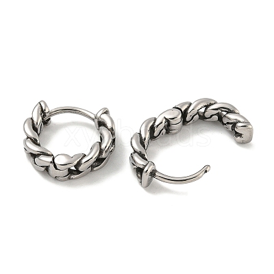 316 Surgical Stainless Steel Hoop Earrings for Women and Men EJEW-D096-15E-AS-1