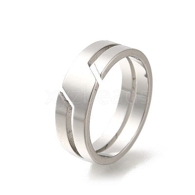 304 Stainless Steel Rings for Women RJEW-S238-07P-1