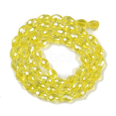 Transparent Electroplate Glass Beads Strands EGLA-N013-T4mm-B26-1