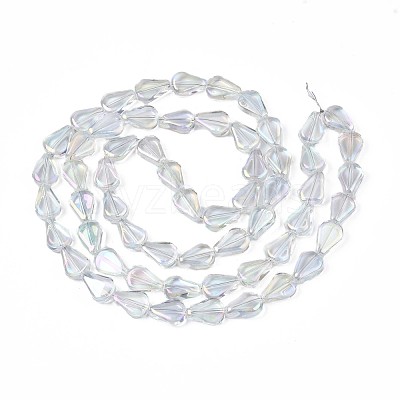 Electroplate Glass Beads Strands EGLA-S188-15-B04-1