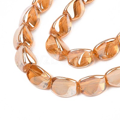 Electroplate Glass Beads Strand EGLA-S188-23-1