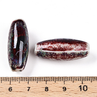 Handmade Porcelain Beads PORC-N008-07C-1