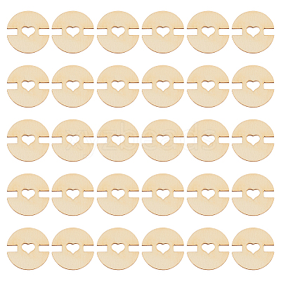 60Pcs Removable Wooden Pom Poms Buttons TOOL-AN0001-01-1