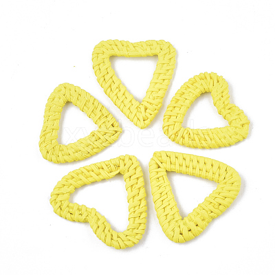 Handmade Reed Cane/Rattan Woven Linking Rings X-WOVE-T006-038A-1