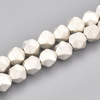 Electroplate Non-magnetic Synthetic Hematite Beads Strands G-T114-26C-1