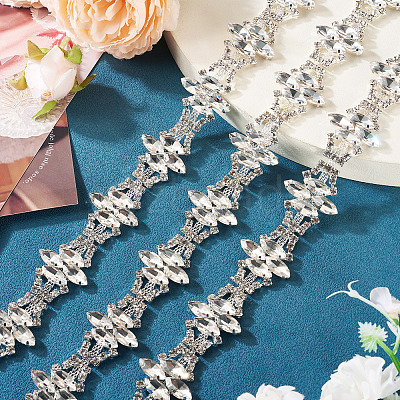 1 Yard Iron Rhinestone Strass Chains FIND-PJ0001-44A-1