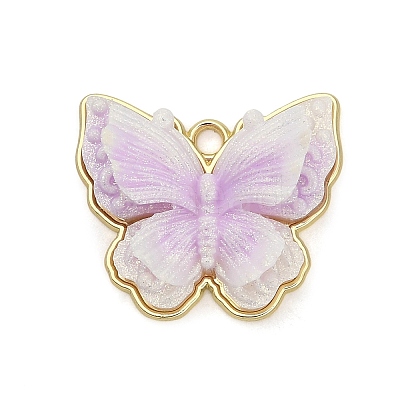 Alloy & Resin & Glitter Powder Pendants RE-CBA4A70-01D-1