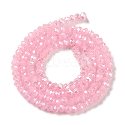 Baking Electroplate Glass Beads Strands DGLA-A039-J2MM-B15-1
