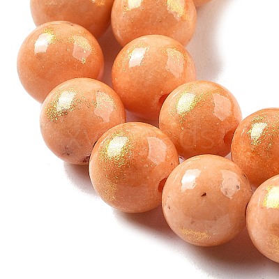 Natural Mashan Jade Beads Strands G-A255-A01-01J-1