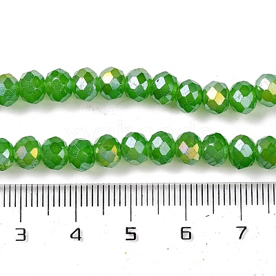 Baking Electroplate Glass Beads Strands DGLA-A039-J6MM-B11-1