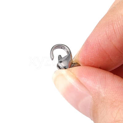 Tarnish Resistant 304 Stainless Steel Lobster Claw Clasps Hand Polished STAS-M262-01-12mm-1