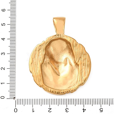 Religion 304 Stainless Steel Pendants STAS-E526-06G-1