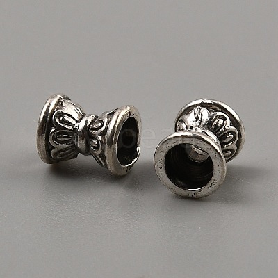 Tibetan Style Alloy Bead Caps FIND-WH0291-09A-AS-1