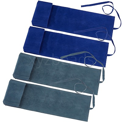 4Pcs 2 Colors Double-Sided Velvet Tarot Cards Storage Bags ABAG-CN0001-05-1