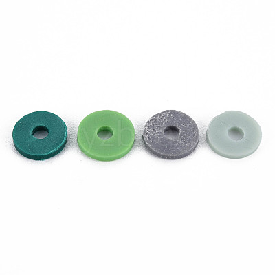 Handmade Polymer Clay Beads Strands CLAY-R089-8mm-T011-1