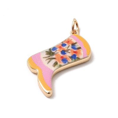 Printed Brass Pendants KK-H253-01B-G02-1