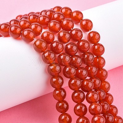 Natural Carnelian Beads Strands G-C076-6mm-2A-1