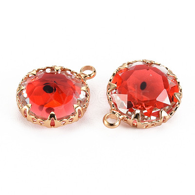 Transparent Glass Pendants GLAA-S193-004D-1