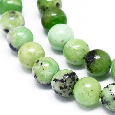 Natural Serpentine Beads Strands G-F576-01-8mm-1