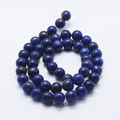 Natural Lapis Lazuli Beads Strands G-P348-01-4mm-1