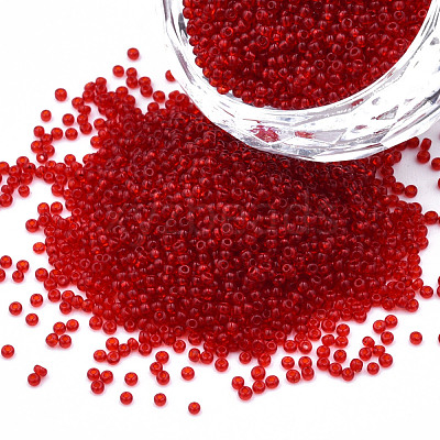 15/0 Transparent Czech Glass Seed Beads SEED-N004-004-27-1