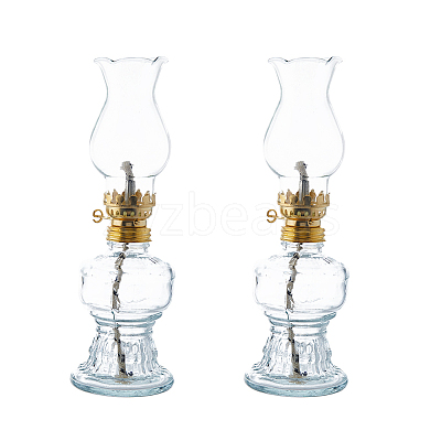 Transparent Glass Lamp Shade Kerosene Lamp LS-AJEW-WH0314-457B-1