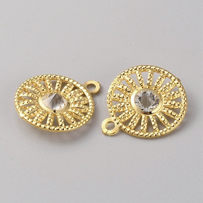 Iron Rhinestone Pendants IFIN-TAC0052-43D-1