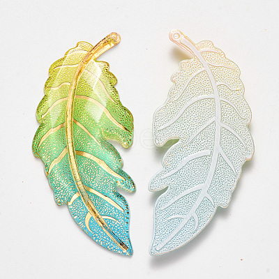 Transparent Acrylic Big Pendants X-TACR-R140-03H-1