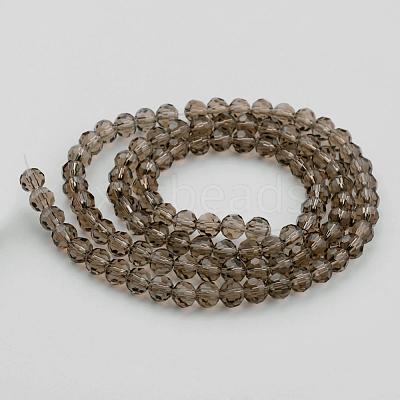 Transparent Glass Bead Strands GLAA-G013-6mm-63-1