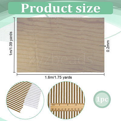 Cotton Fabric with Strip Pattern DIY-PH0037-96B-1