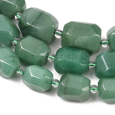 Natural Green Aventurine Beads Strands G-Z147-E07-01-1