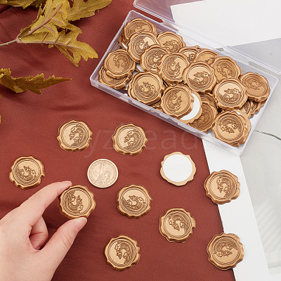60Pcs Adhesive Wax Seal Stickers DIY-CP0006-30-17-1