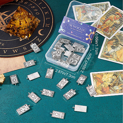 30Pcs 5 Style Tibetan Style Alloy Pendants FIND-SC0003-74-1