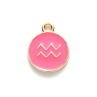 Alloy Enamel Pendants X-ENAM-S124-01B-03J-1