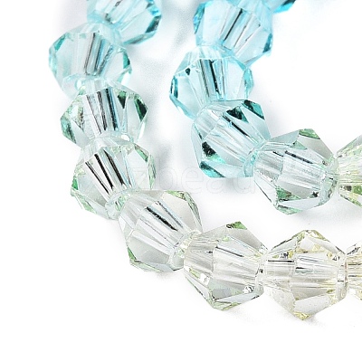 Gradient Color Baking Paint Glass Bead Strands X-DGLA-A039-T2mm-A07-1