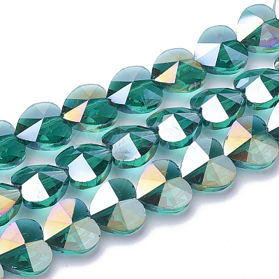 Electroplate Glass Beads X-EGLA-Q091-10mm-A08-1