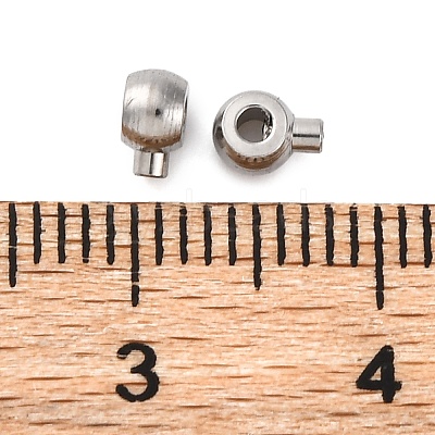304 Stainless Steel Crimp Beads STAS-P373-02P-1