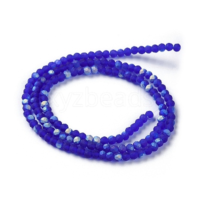 Imitation Jade Glass Beads Strands EGLA-A034-T2mm-MB06-1