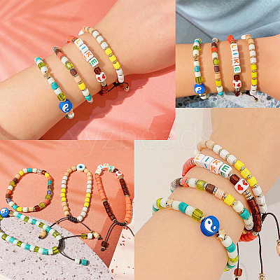 800Pcs 10 Colors Glass Beads GLAA-CJ0001-72-1