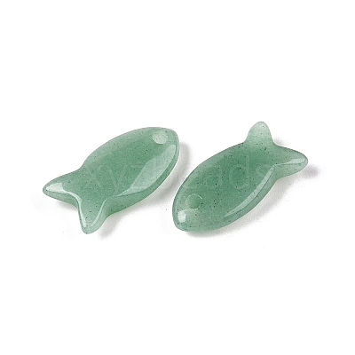 Natural Green Aventurine Pendants G-N342-106L-1