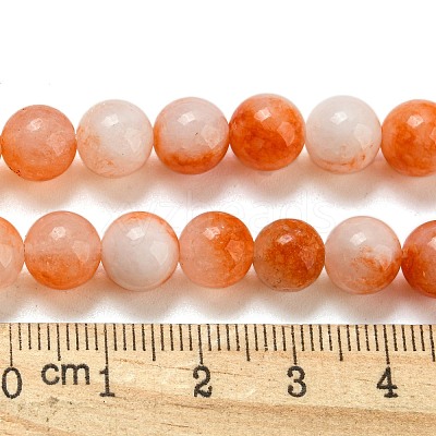 Natural Dyed Yellow Jade Beads Strands G-Q160-A01-01G-1