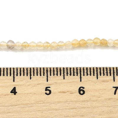 Natural Citrine(Heated) Beads Strands G-G259-D03-2mm-1