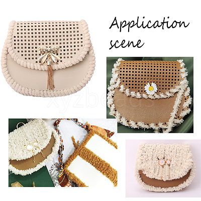 2 Sets 2 Colors PU Leather Basket Bottoms DIY-CA0001-72-1