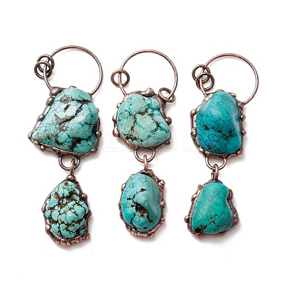 Natural Magnesite Big Pendants G-M383-17R-1