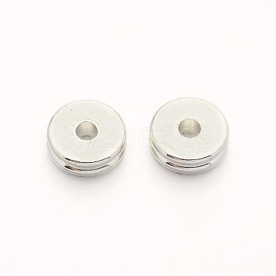 Brass Spacer Beads KK-E640-01-6mm-S-1