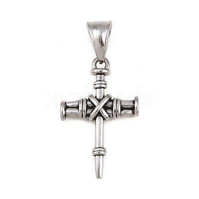 304 Stainless Steel Pendants STAS-C164-01A-AS-1